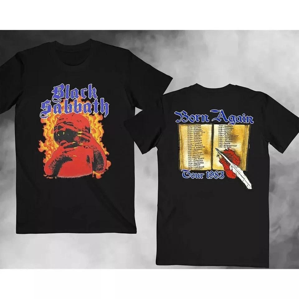

Футболка Black Sabbath 1983 тур Born Again Футболка Black Sabbath двухсторонняя 4XL