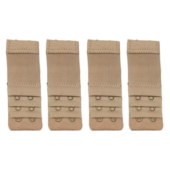4Pcs Bra Extenders, Adjustable Bra Extenders 2 3 4 Hooks, Bra Band Hooks Replacement, Stretchy Bras Extension Straps for Pregnant Women