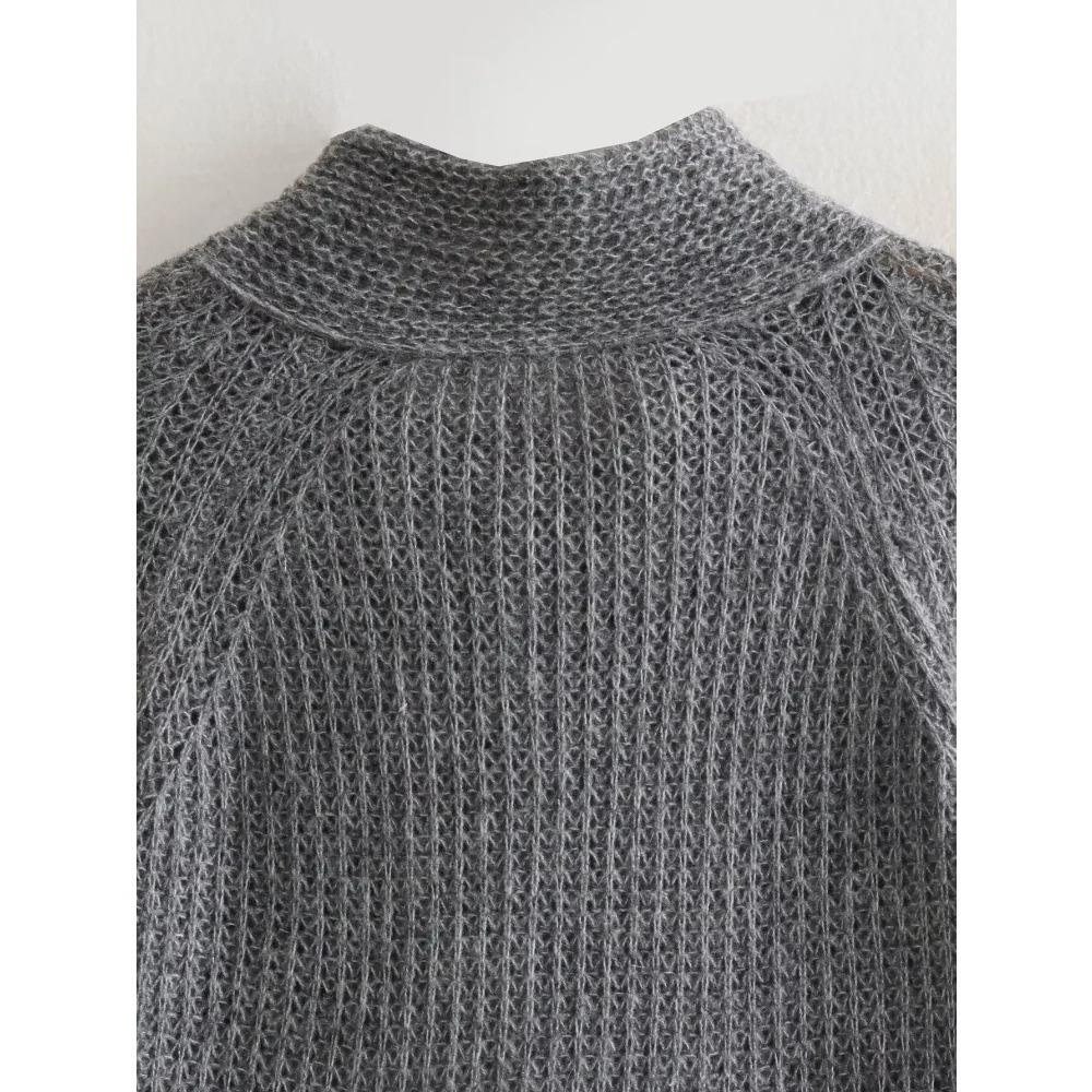 Autumn Women Fashion Pullovers Trend Knitting Butterfly Collar Slim Sweaters Woman England Style Female Sweater Top