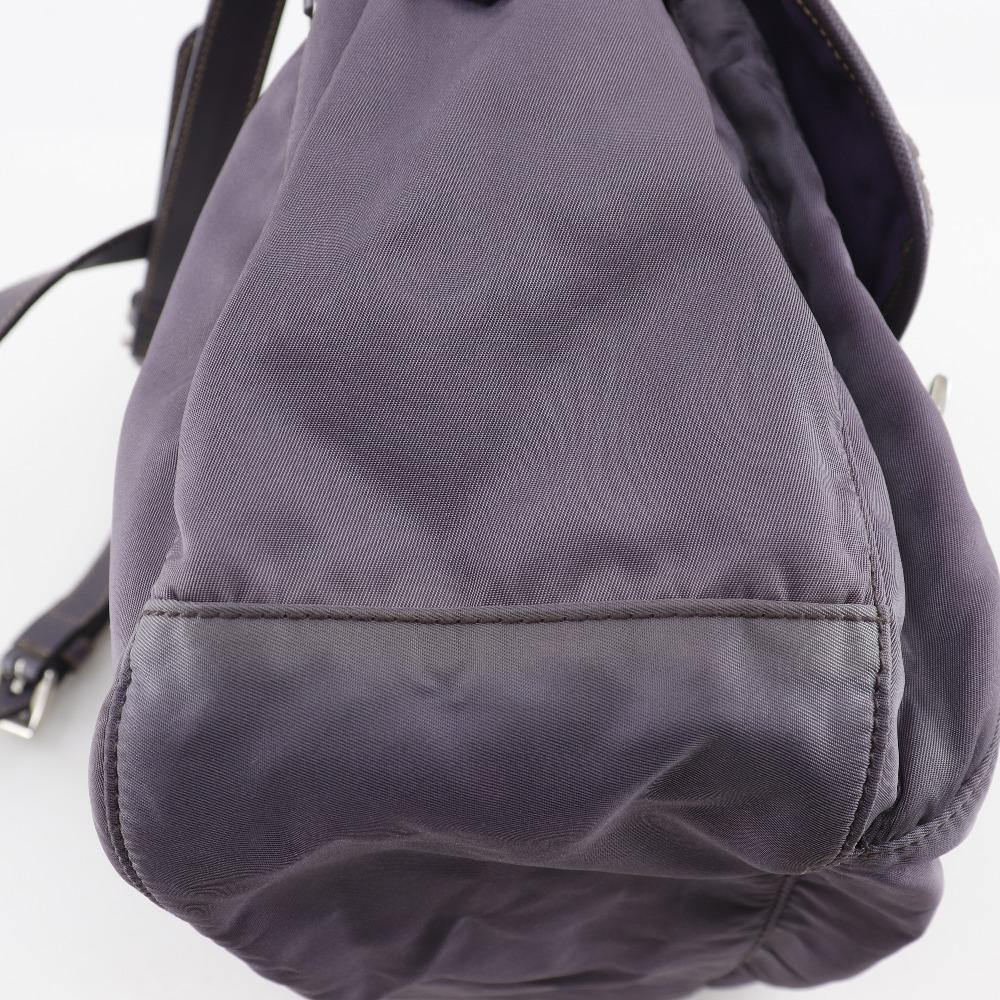 PRADA Shoulder Bag BT0687 MIRTILLO purple Nylon/leather Women Used