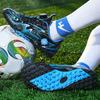 Sapatos de futebol verão crianças botões giratórios, unhas curtas de fundo de borracha, botas de futebol de treinamento de gramado artificial