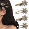Sweet Snowflake Hair Clip Metal Side Hairpin Gifts BB Clip  for Woman Girls