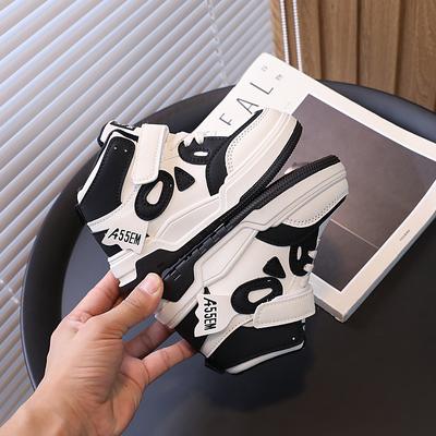 Children's Sports Shoes Boys Girls Board Shoes Autumn Winter New Leather Board Shoes Children's Cotton Shoes