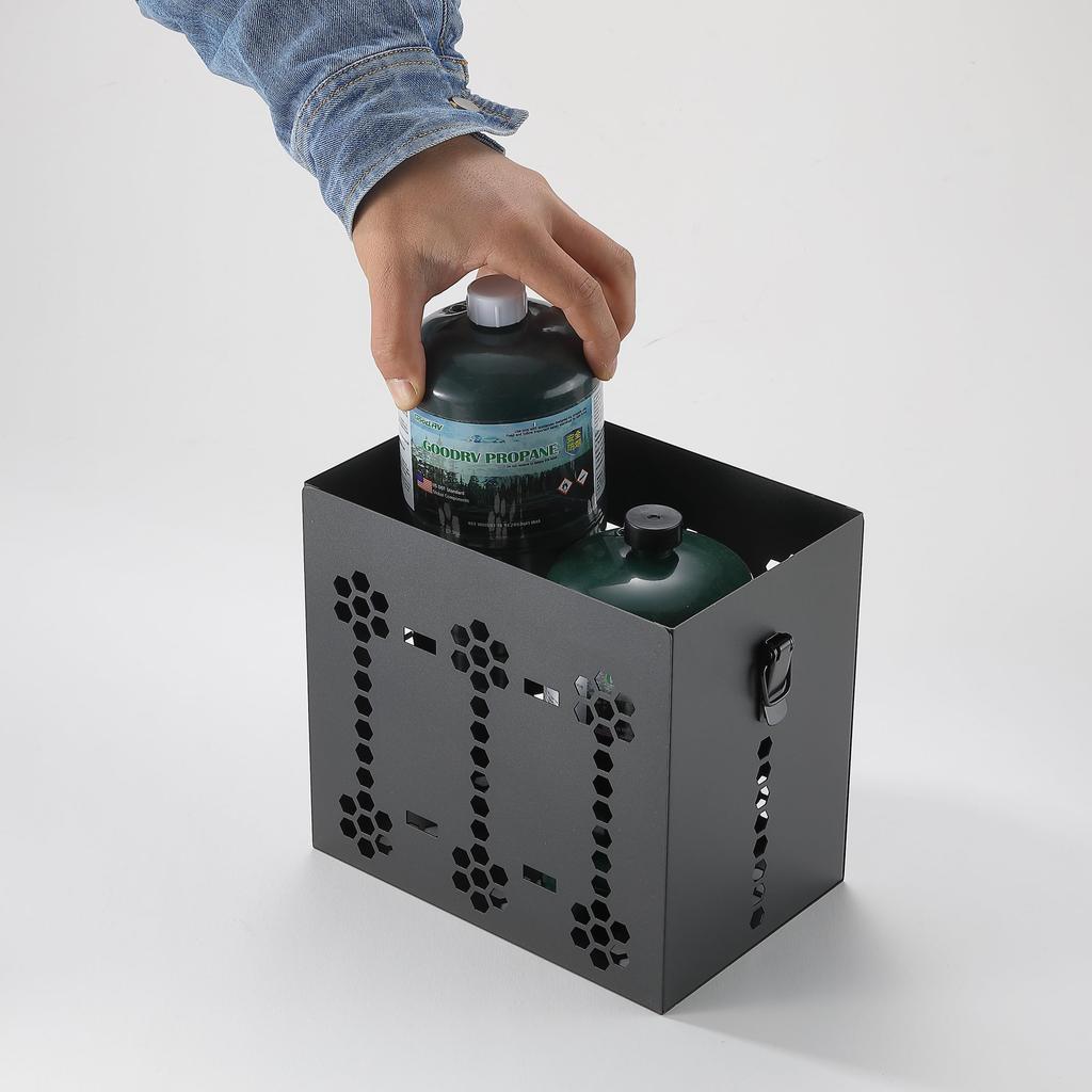 CAMPING MOON CB Can 6-Can Cartridge Box Carry Box Steel BKC63