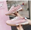 Grape Mom~ Su Yinyin has the same 2025 spring new soft glutinous leather casual sports Forrest Gump white shoes for women