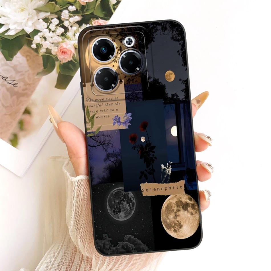 For Infinix Note 40X 5G Fashion Dusk Beach Painting Phone Case For Infinix Note40X 5G X6838 Soft Silicone Covers Bumpers
