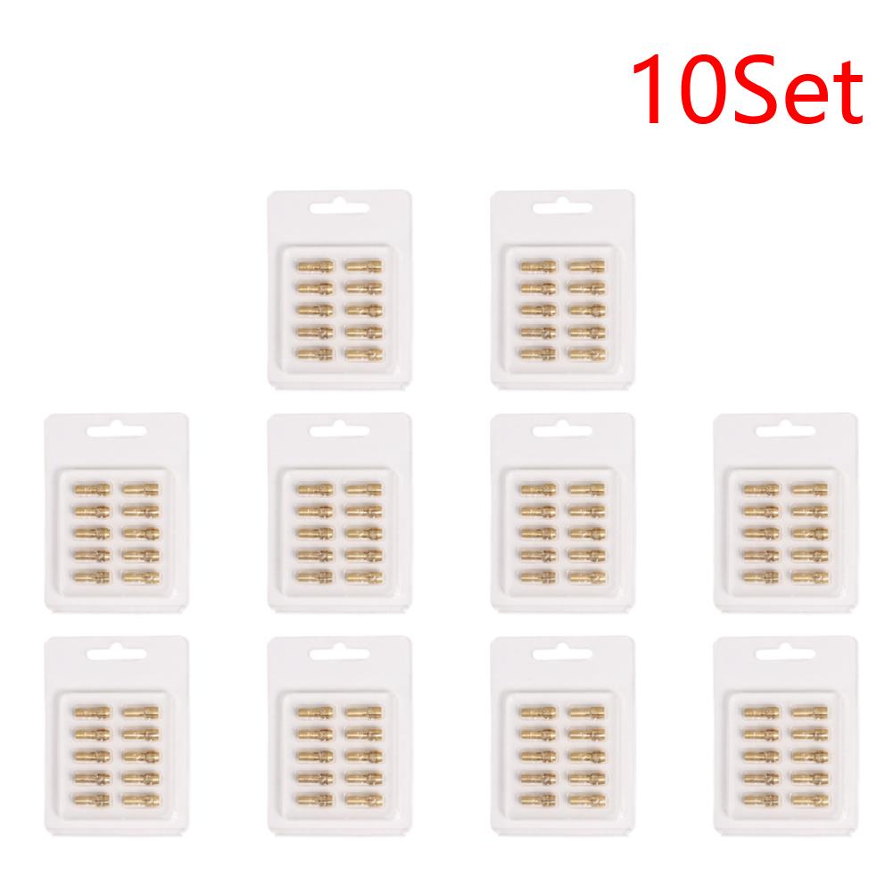 10pcs Mini Brass Collets Chucks Rotary Tool Drill Brass Collet Accessories Mini Drill Chucks for Twist Drill Motor Shaft Grinder