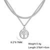 Cazador Stainless Steel Tree of Life Necklace Vintage Gold Color Plant Chain Necklace for Women Jewelry Wholesale 2026 Birthday