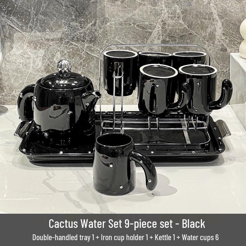 Luxury Ceramic Teacup and Kettle Set