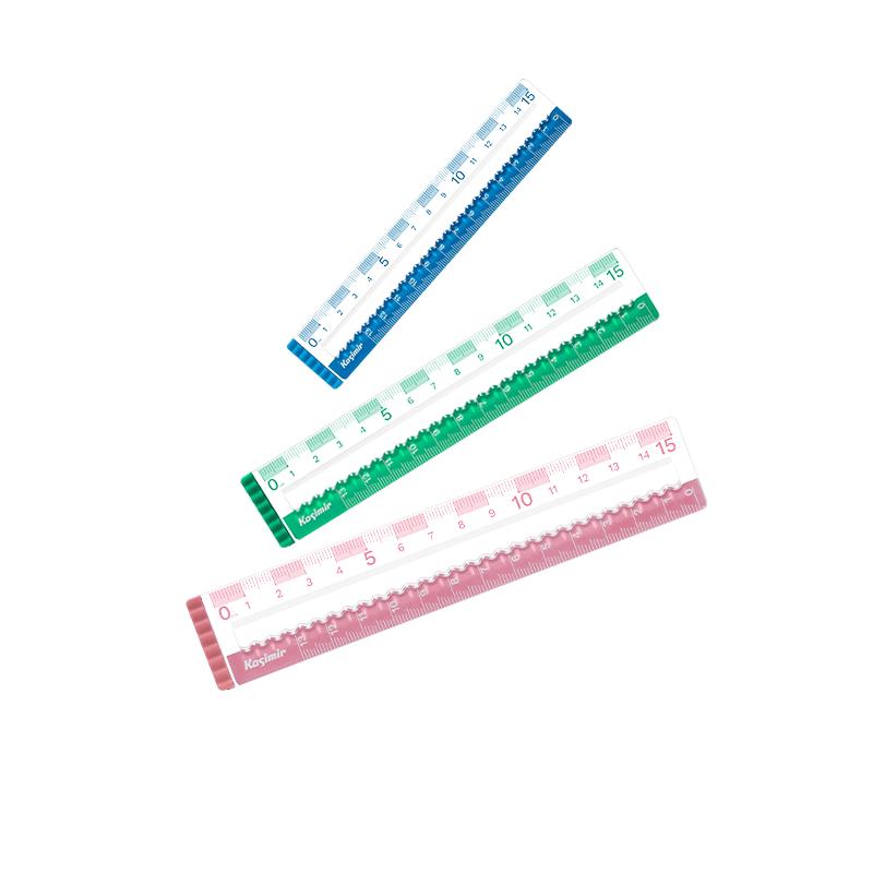 Casimir 15cm Break-Resistant Transparent Ruler Set