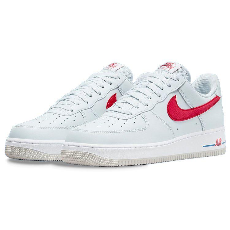 Nike Air Force 1 07 USA Men Sneakers White Pure-Platinum University-Red DX2660-001