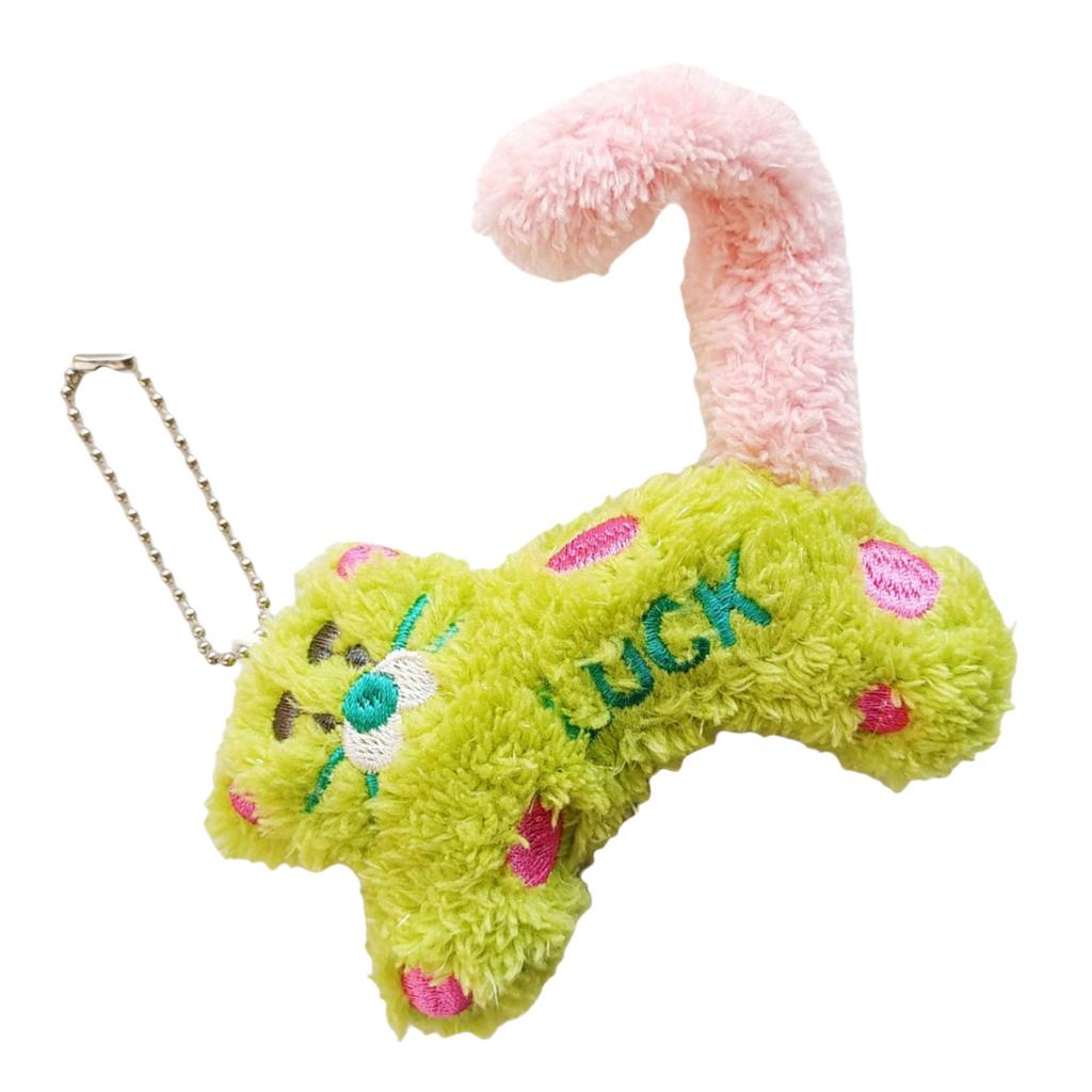 Fashionable Lovely Cartoon Cats Sturdy Plush Charm Pendant Versatile Keyring and Phone Decoration for Trendy Women