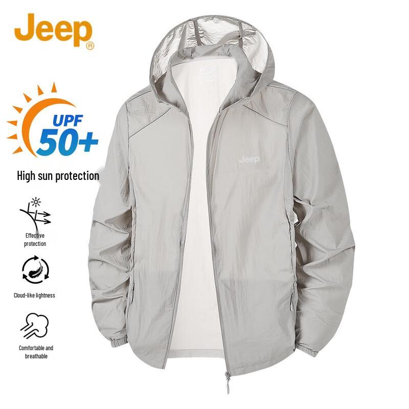 JEEP Men s Summer UV Protection Hooded Jacket XL