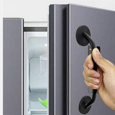 Schwarzer Magnetischer Griff aus Aluminiumlegierung für Kühlschranktür, Kühlschrank, Mikrowelle, Geschirrspüler, Küchengerät Griffe Ersatz