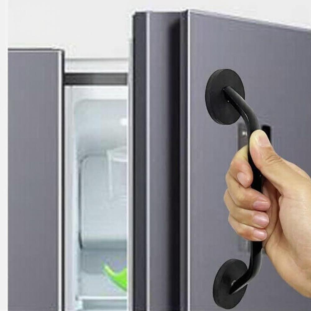 Maniglia Magnetica in Lega di Alluminio Nero per Porta del Frigorifero Frigorifero Microonde Lavastoviglie Elettrodomestico da Cucina Tiranti Sostituzione