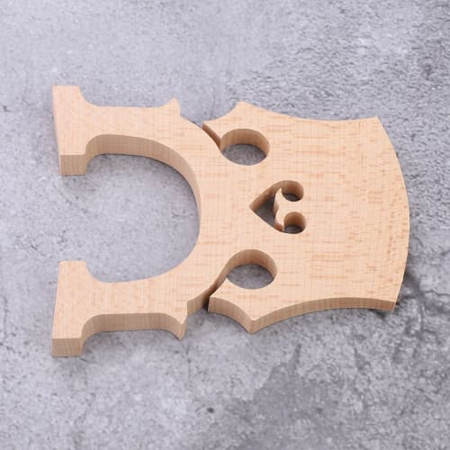 Beautiful Sounding Cello Bridge, Maple Wood, Corrosion-Resistant, Easy Installation, Concert Style (4/4)