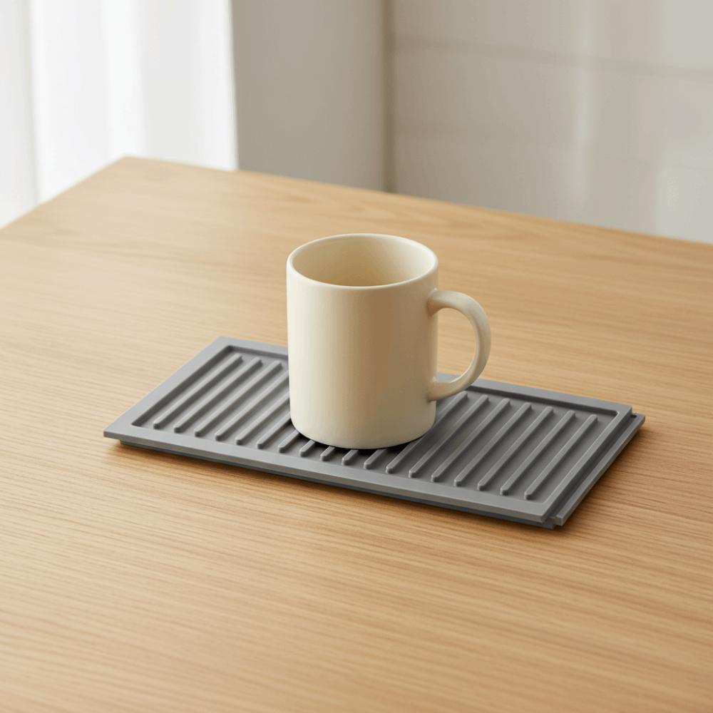 2 Piece Non-Slip Counter Top Drying Mat Splicing Insulated Mat Multi-functional Place Mat Kitchen