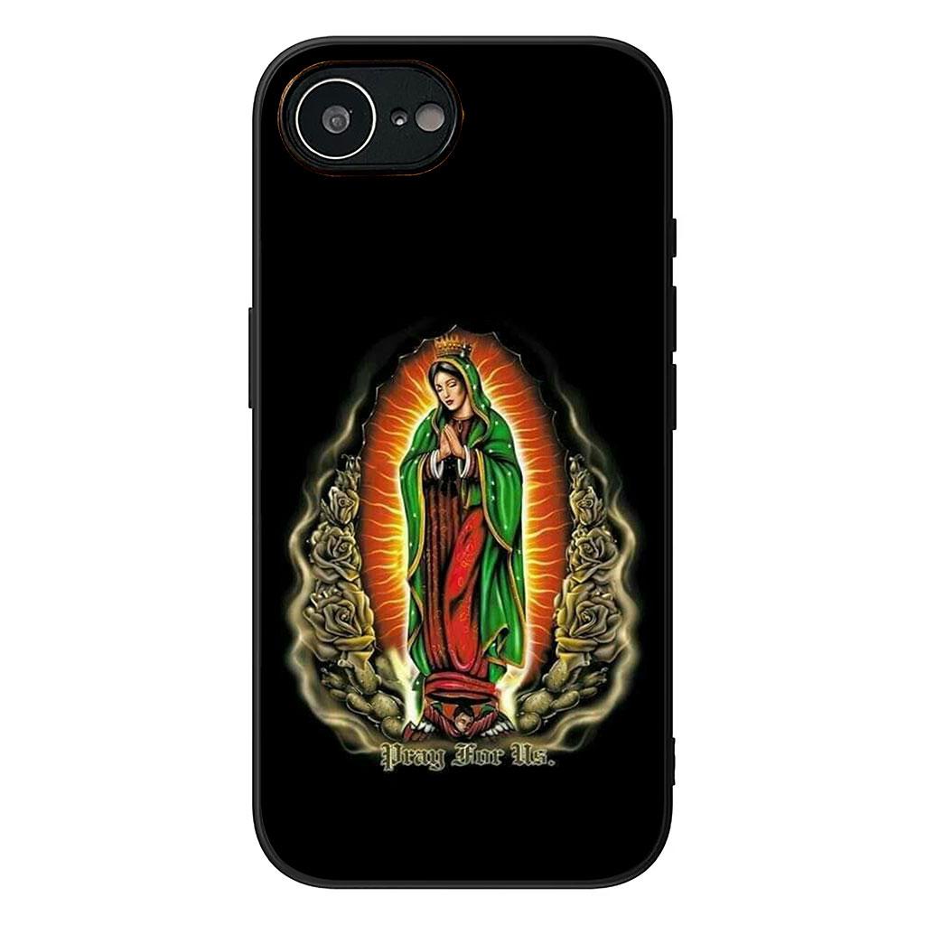 Cover for Samsung Galaxy S25 S24 S22 S23 FE Ultra Plus A56 A05 A06 A15 A16 A55 S7 Edge + Case Virgen de Guadalupe Mary Madre
