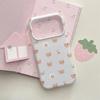 Plaid Little Bear Stand iPhone 14/13 & Apple 17/16/15 PROMAX Anti-fall Case