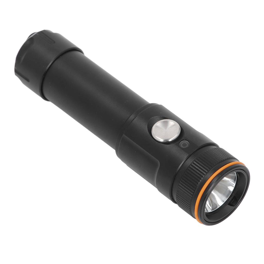 Dive Flashlight 5000LM 110m IP68 Water Resistant 6 Modes Super Bright Rechargeable Underwater Torch
