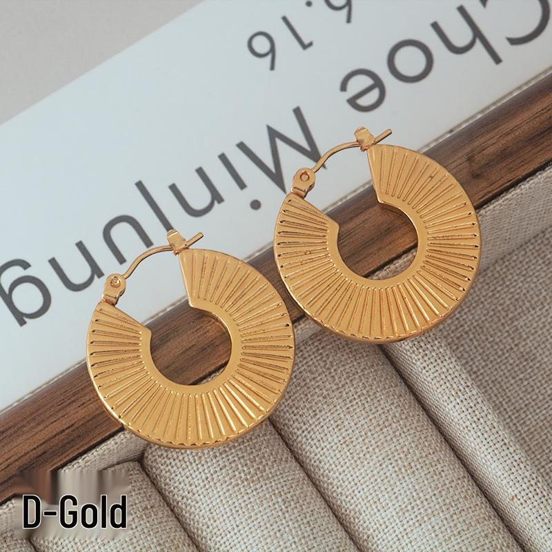 

Универсальные женские серьги из титановой стали геометрической U-образной формы