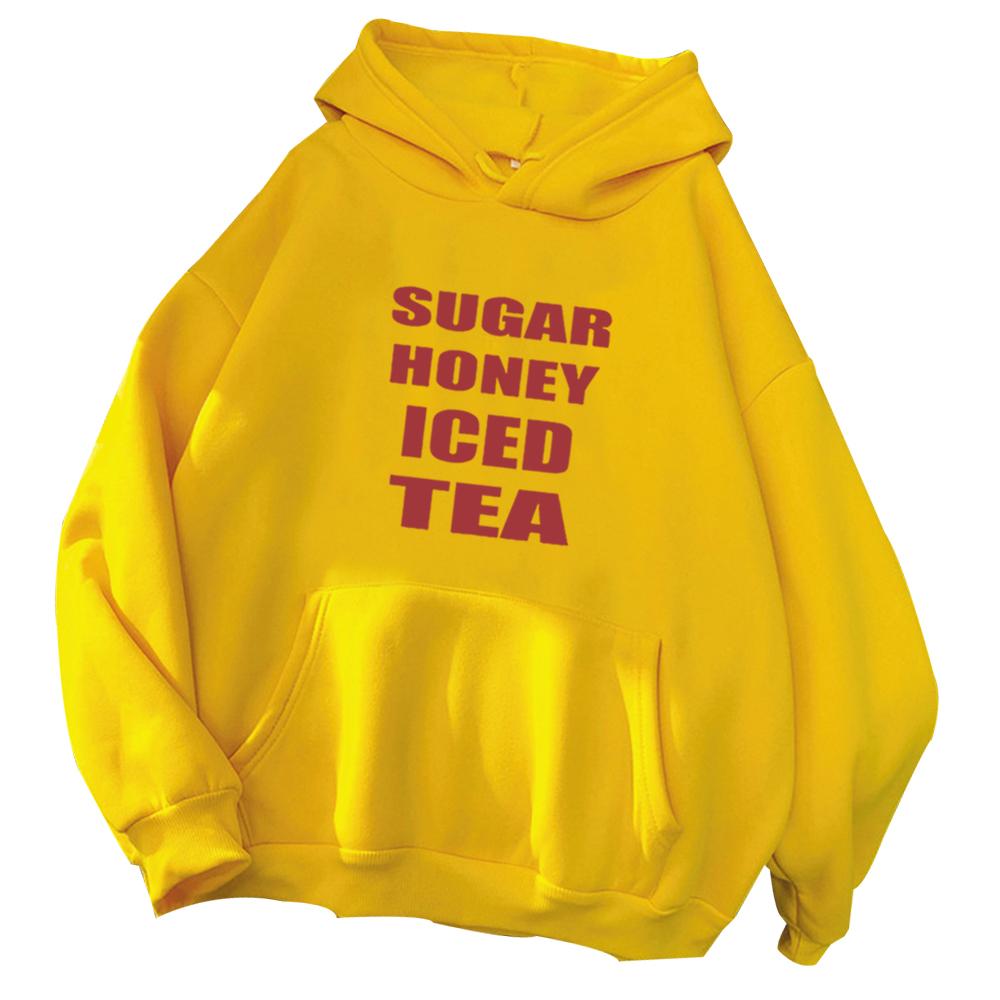 Latto Sugar Honey Iced Tea Damen- und Herren-Hoodie mit Print, Langarm, Frühling/Sommer, lässig, Geschenk für Musikfans, Geschenkidee für Musikfans
