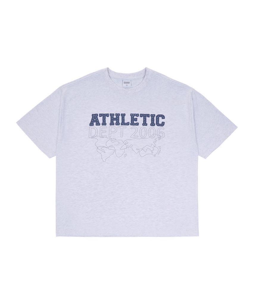 Yunibeoseugameonteu Dot Signed T-Shirt_Melange Grey
