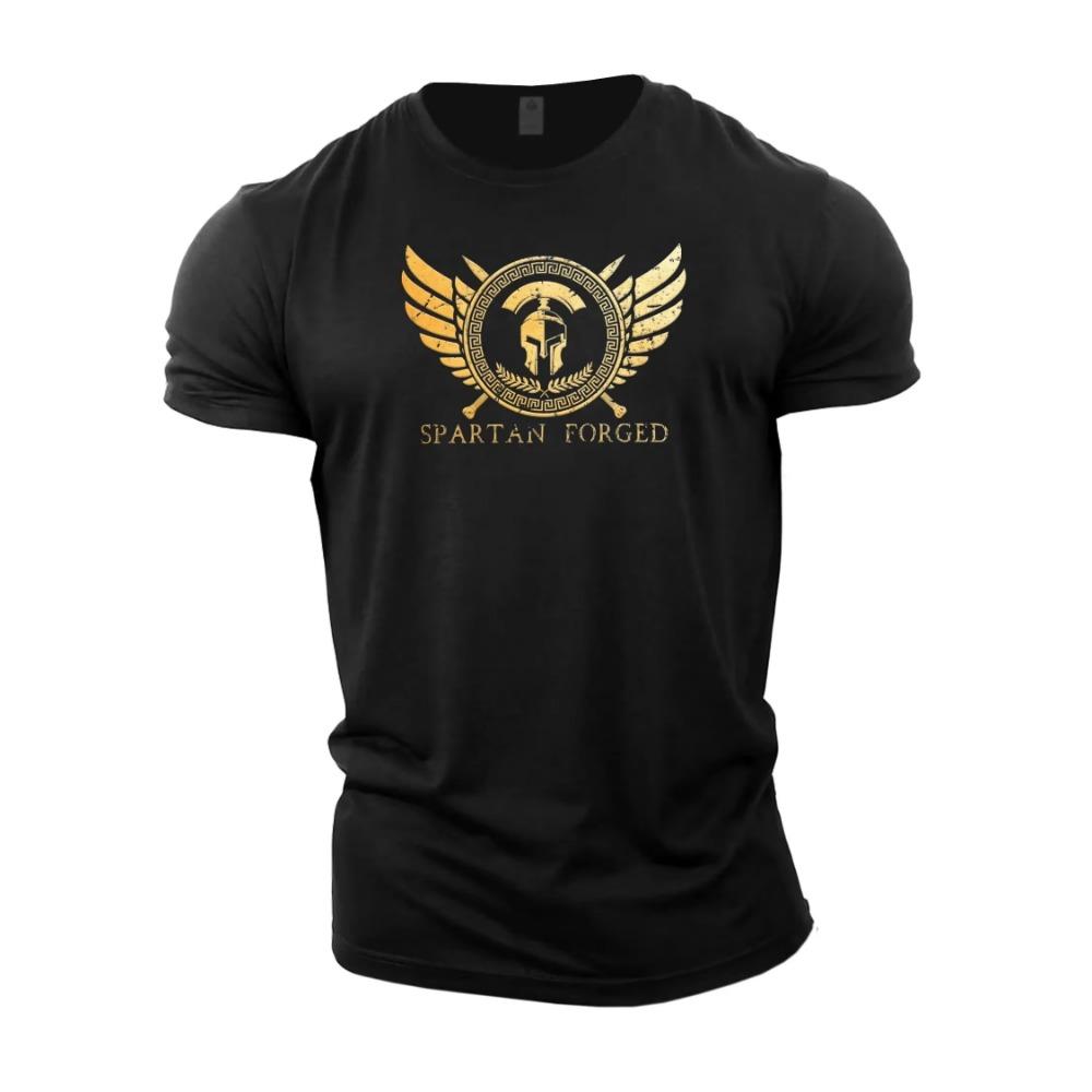 Cotton Fashion Printed Men's T-Shirt Harajuku Street Top Fitness Sportswear Elastic Breathable Oversized Shirt Men's Clothing