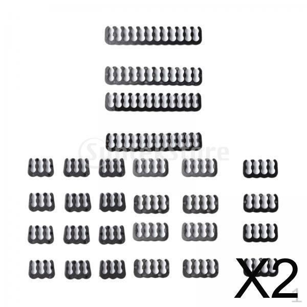 

2x 24 Pieces 2 Computer Cable Ties Fit for Clamp Dresser Organizer Wire Tools