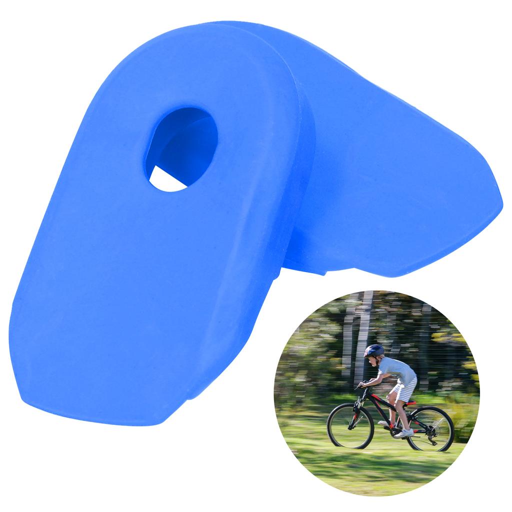 2pcs Silicone Mountain Bike Crank Cover Road Folding Crankset Protective Case