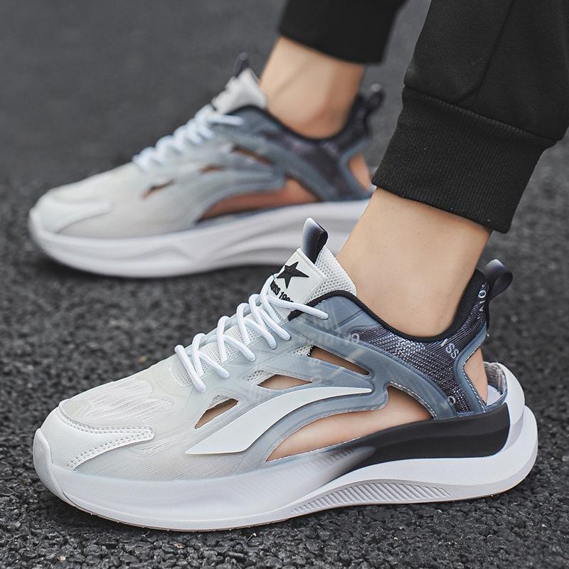 Men Sport Sandals Summer Women Beach Shoes White School Students Mesh Running Sneakers Couple Shoes Breathable Large Size