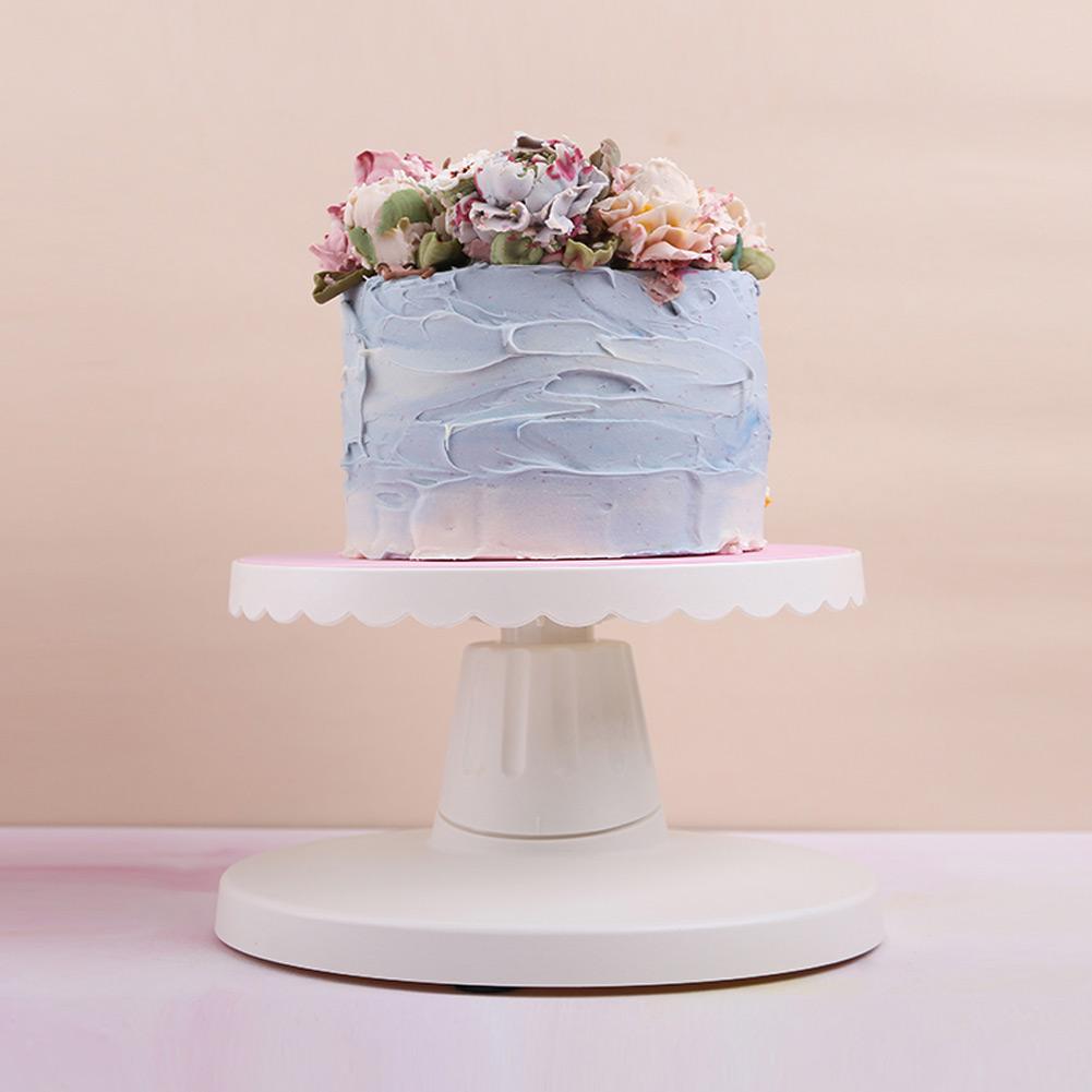 Cake Stand Turntable Rotating Base Anti-Skid Cake Decorating Table DIY Kitchen Baking Tool(Rotating