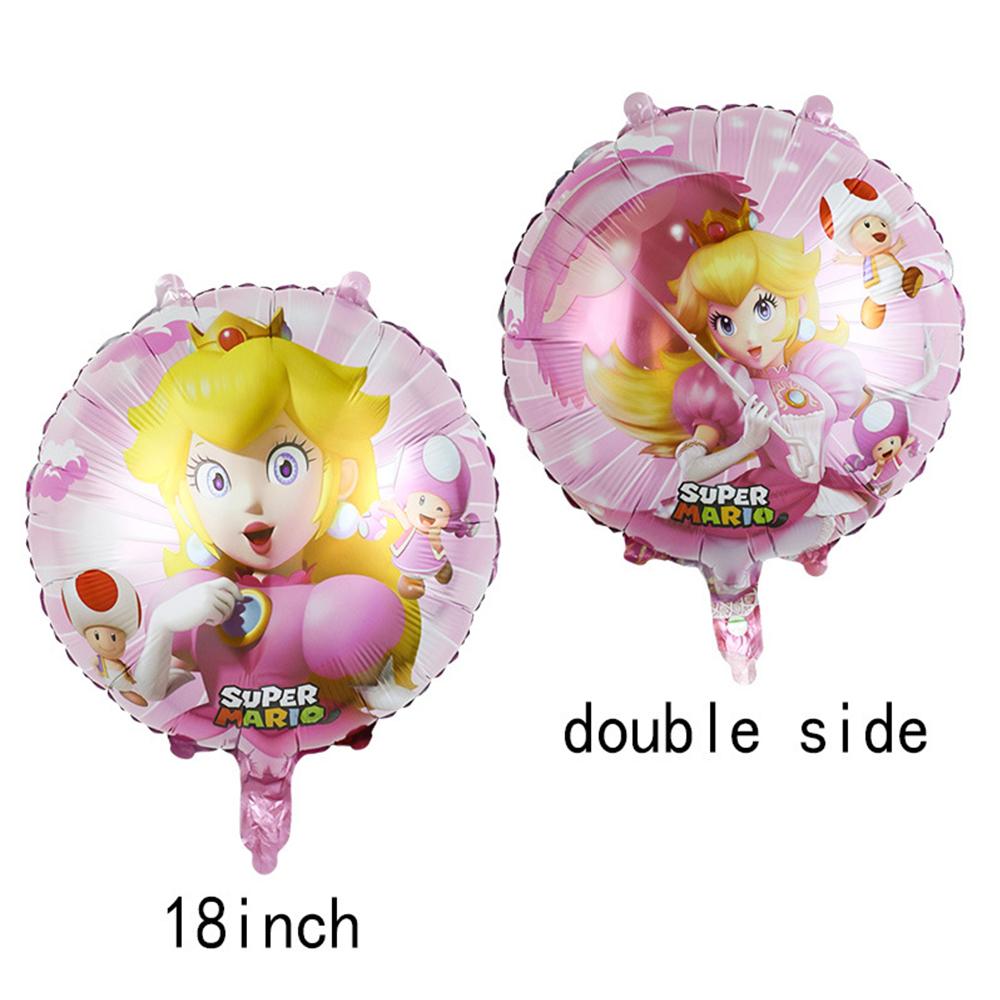 10pcs Princess Peach Birthday Party Decorations Game Theme for Kids Party