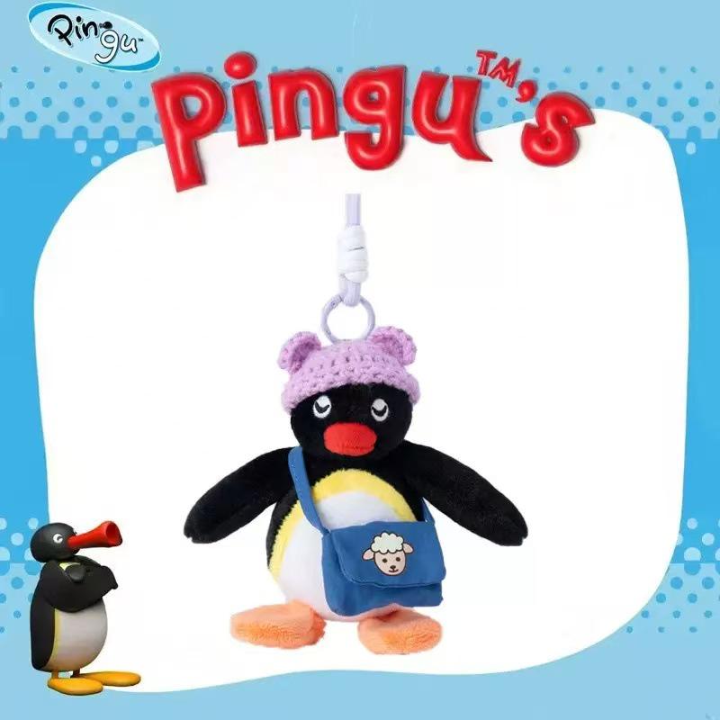 Portachiavi Peluche Pinguino Originale Bambola Ornamento per Zaini