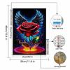 New Arrival 5D DIY Full Circle Diamond Painting "Rose Flower" Embroidery Cross Stitch Home Decor Gift