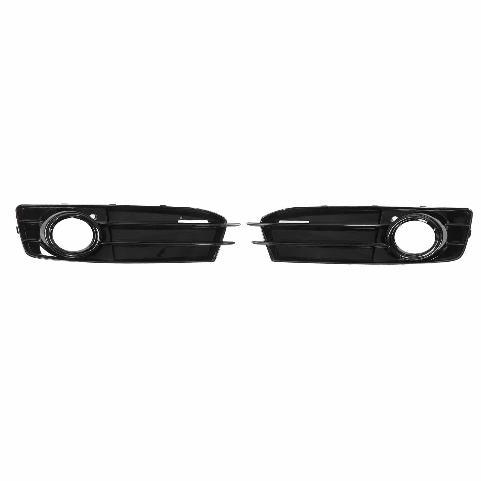 

2pcs Front Foglight Grill 8P0807682 Glossy Black ABS Fog Lamp Grille Replacement for A3 8P 2009‑2012