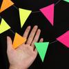 2m Neon Fluorescent Garland Colorful Glow Pennant  Wedding Celebrations