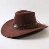 Popular European and American Classic Big-brimmed Western Cowboy Hat Men's and Women's Outdoor Fashion Anti-sun Cowboy Hat Jazz Hat