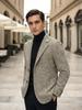 Ikalook Alpaca Grid Check Blazer Jacket Djk101