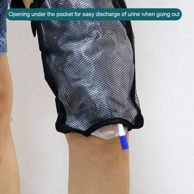 Dispositivo de estabilización de catéter lavable, bolsa de orina, bolsa de drenaje de orina, soporte de banda urinaria duradera