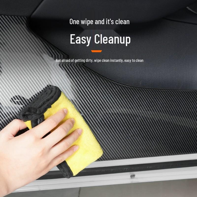 Xiaomi YU7 Car Door Carbon Fiber Texture Anti-Kick & Scratch Protection Sticker