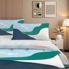 3 Piece Bedding Pillowcase Duvet Set Simple Blue Sky Cloud 2D Digital Printing For Bedroom Hotel Dorm Decoration