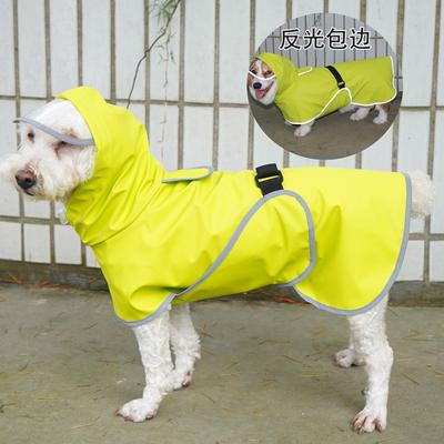 Traktion Hunderegenmantel Bauchumwickelt Teddy Corgi Hundeponcho Umhang Reflektierende Kleidung