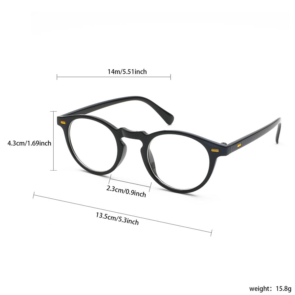 Small Round Glasses Frame Women Men Fashion Anti Blue Light Eyeglasses Frames Vintage Optical Computer Decoration Spectacles