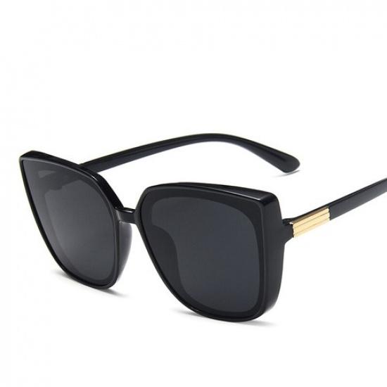 Women s Oversized Sunglasses Cat Eye Square Fashion Retro Classic Frame^