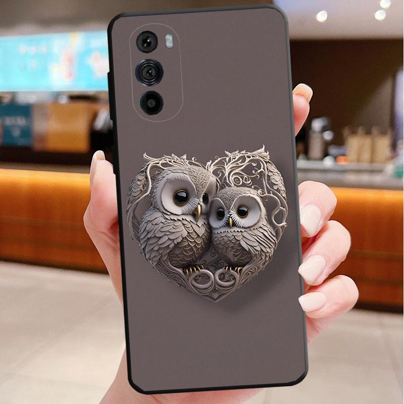 Phone Case For Motorola Edge 50 40 Pro 60 50 40 30 Ultra Neo Fusion Moto G Play G Stylus G Power G Owls Animal