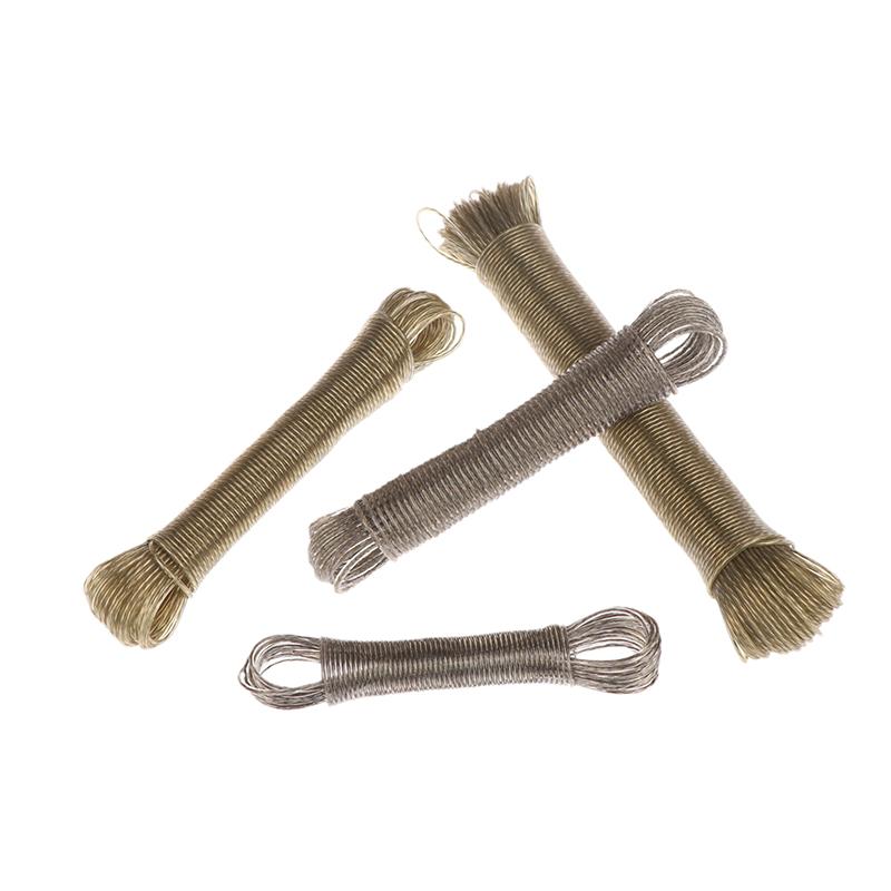 10/20/30/50M Pvc Coating Steel Clothesline Outdoor Portable Clothesline Garden Camping Travel Clothes Drying Rope