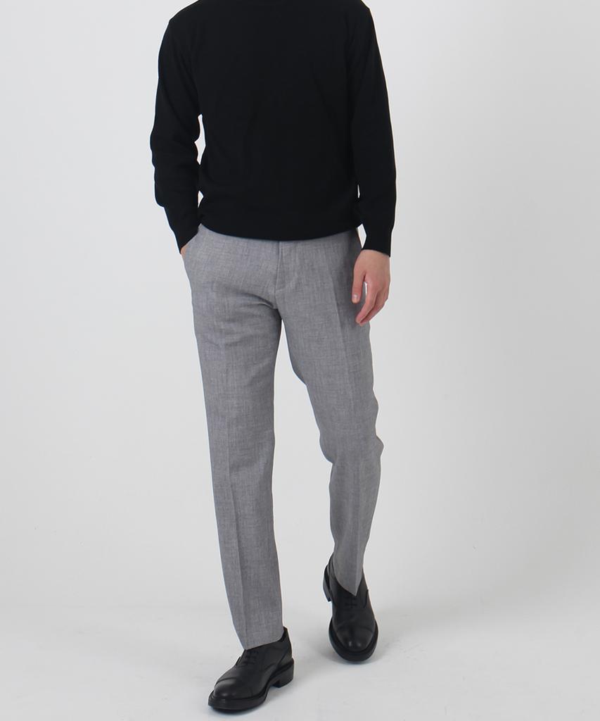 PALETOT Tapered Heathered Slacks_Gray