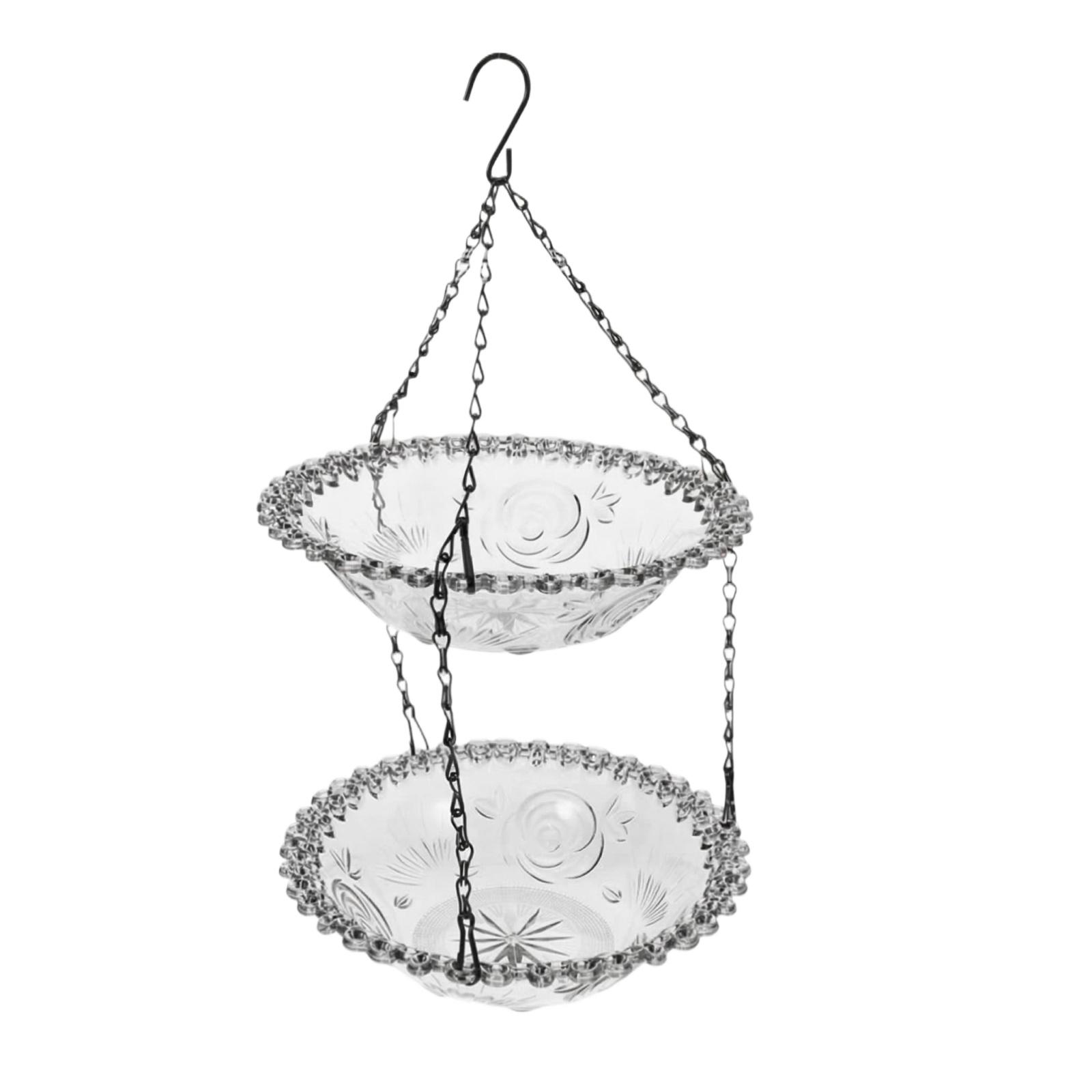 Кормушка для птиц, Подвесная садовая кормушка для птиц, Двухъярусная в коробке One Size