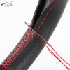 Durable Ventilate Car Steering Wheel Cover With Needles And Thread Summer Micro Fiber Leather Steering-Wheel Covers